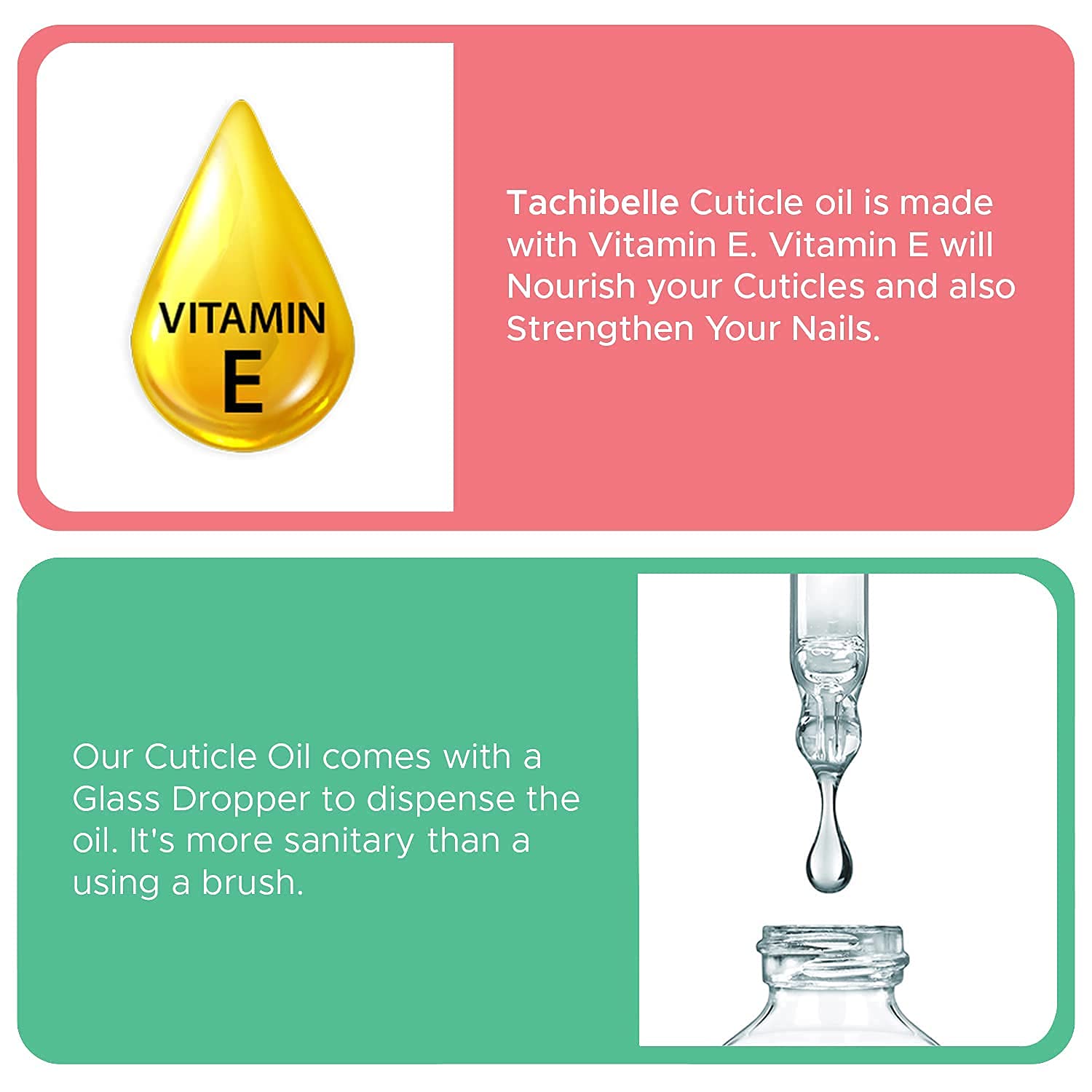 Tachibelle Cuticle and Nail Oil for Nourish, Moisturize and Revitalize Cracked and Rigid Cuticles with Natural ingredients and Vitamin E 0.5 oz with a easy dropper (Milk and Honey) : Beauty & Personal Care