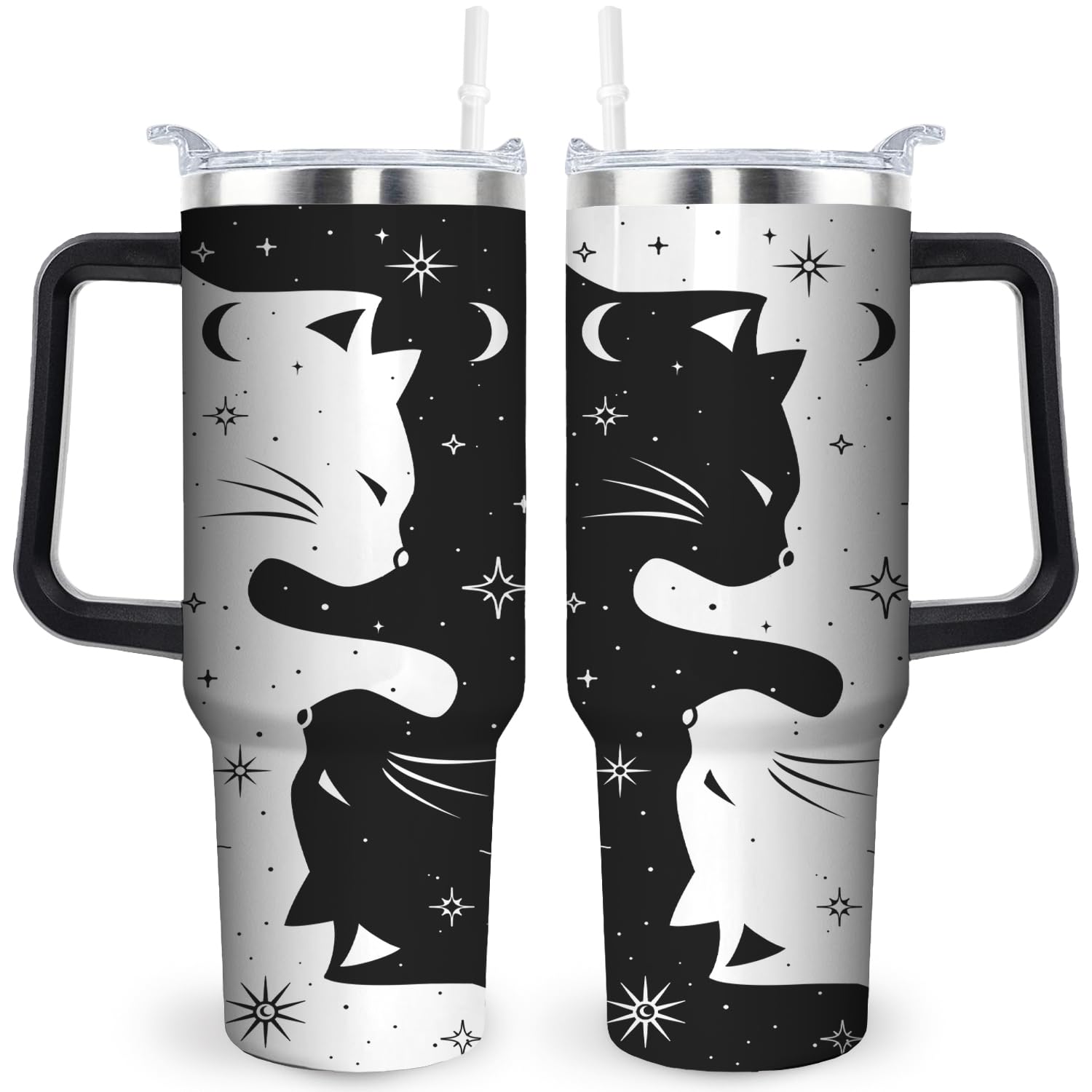 Verre à boire en forme de chat noir – Calice gothique avec