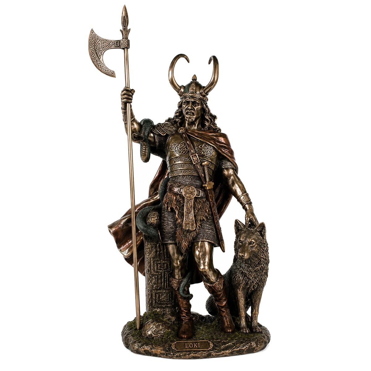 Loki Bronze Statue 35cm