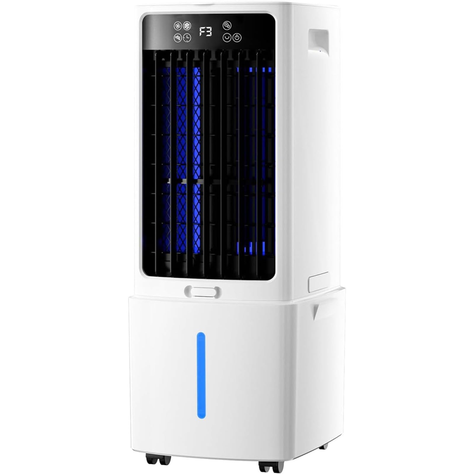 Aire Acondicionado Portátil 12L con 3 Velocidades 3 Modos Temporizador 12H 3 en 1 Aire Acondicionado Sin Tubo Exterior Control Remoto Enfriador de Aire Portátil para Sala de Estar 12L