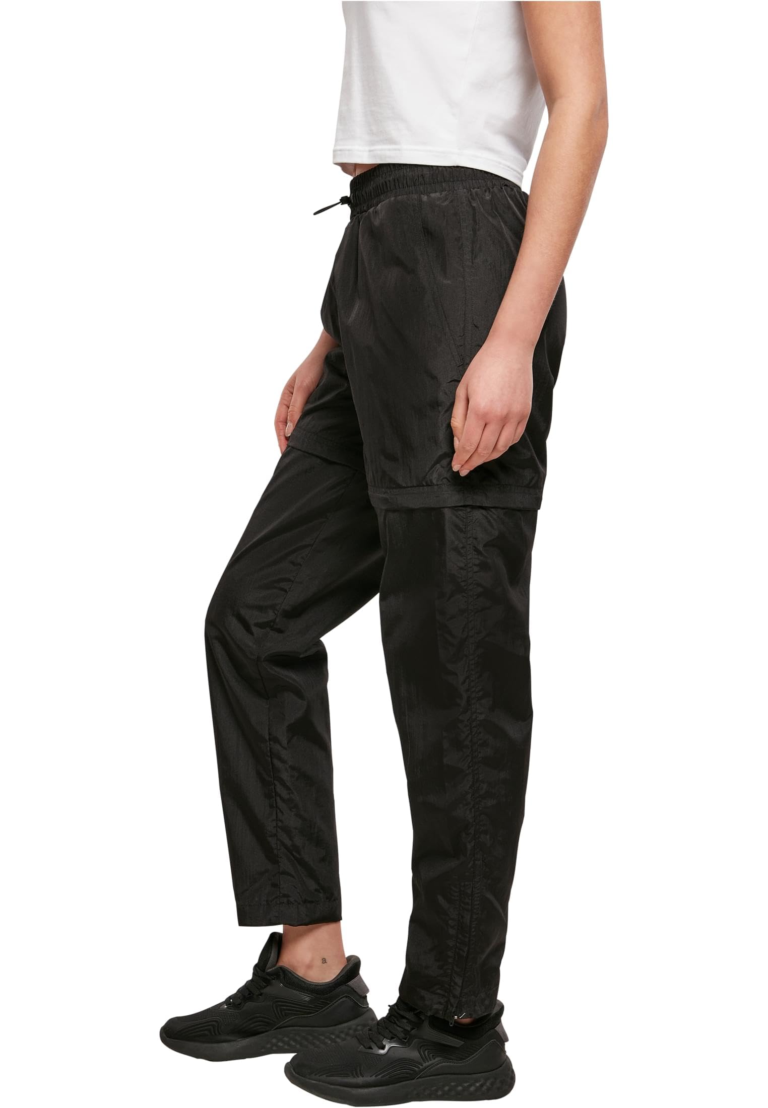 Urban Classics Ladies Shiny Crinkle Nylon Zip Pants - Pantaln Deportivo Mujer