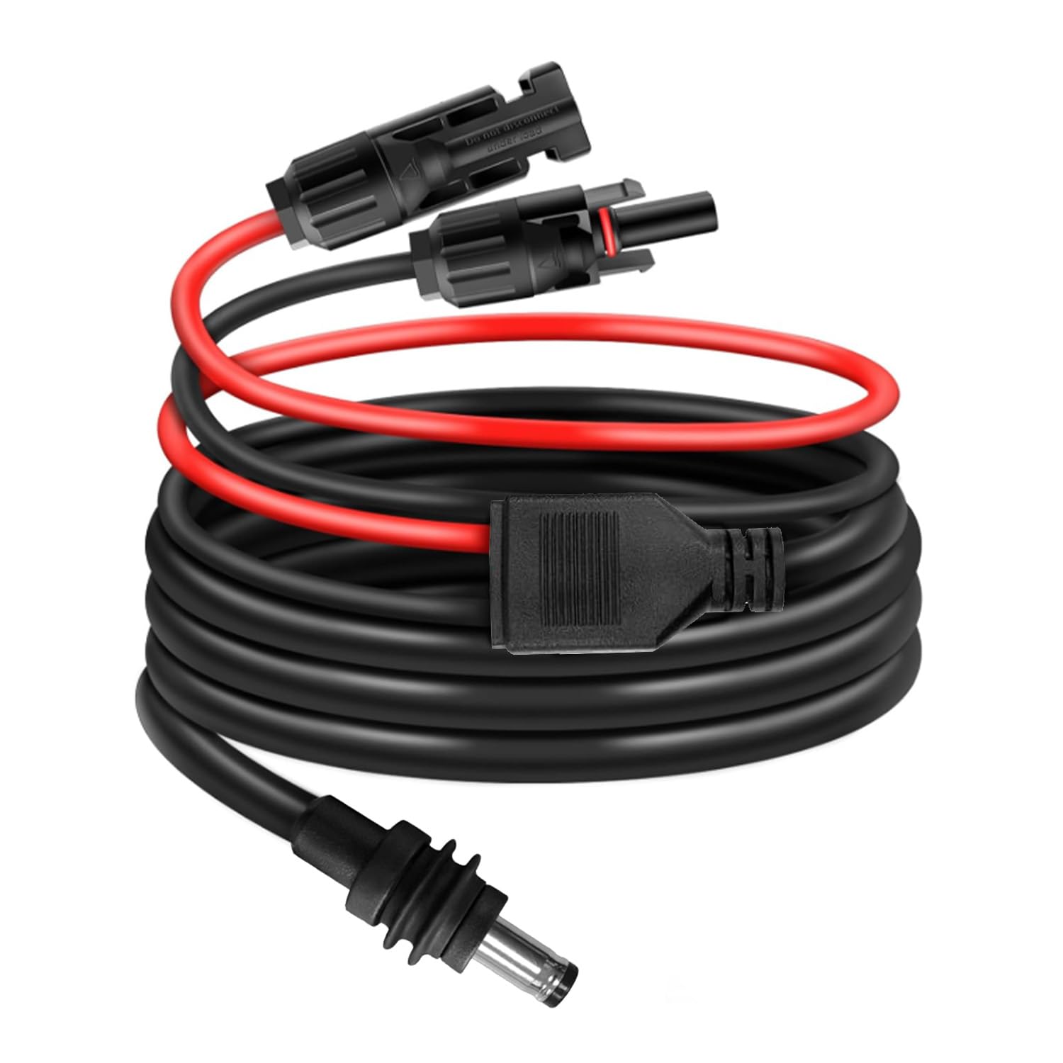 Solar Connectors to DC 5.5 * 2.1mm Extension Power Cable for Starlink Mini, Solar Panels to DC 5521 Cord Cable for Portable Power Stations & Solar Generators (6FT)