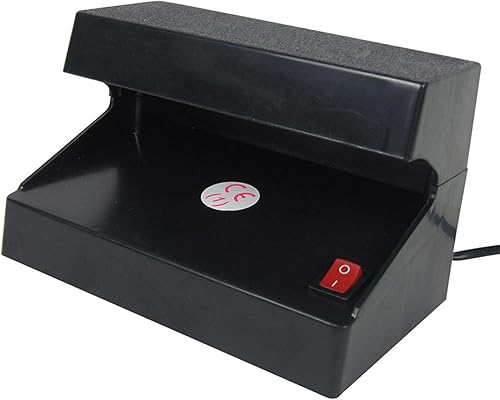 Detector de billetes falsificados, enchufe 110 V comprobador de dinero ULTRAVIOLETA LED multifuncional para cheques