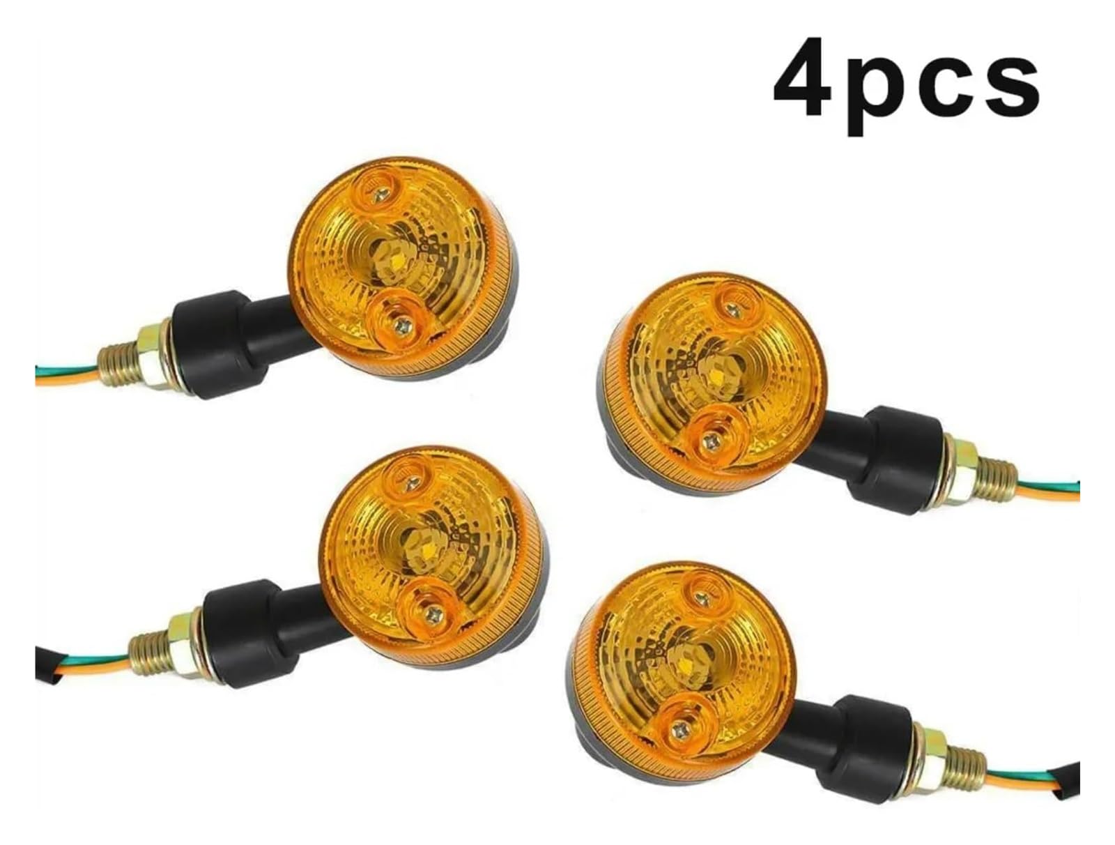 12 V Motocicleta Intermitente Luz Indicadora Intermitentes Ámbar Indicador De Direccional intermitentes moto indicadores