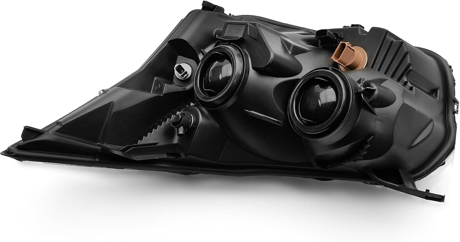 Bewild Headlight Headlamp Assembly w/Bulbs Fit For 2015-2023 Ford Transit Van 150 250 350 350HD Clear Lamp Lens Black Housing Passenger Right Side CK4Z13008A/CK4Z13008J | FO2503330/FO2503356