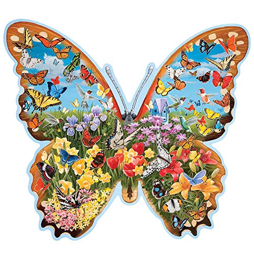 Bits and Pieces – 750 Piece Jigsaw Puzzle for Adults – Hidden Butterfly Meadow - Jigsaw Puzzles by Artist Jack Williams, Completed Puzzle Size:...
