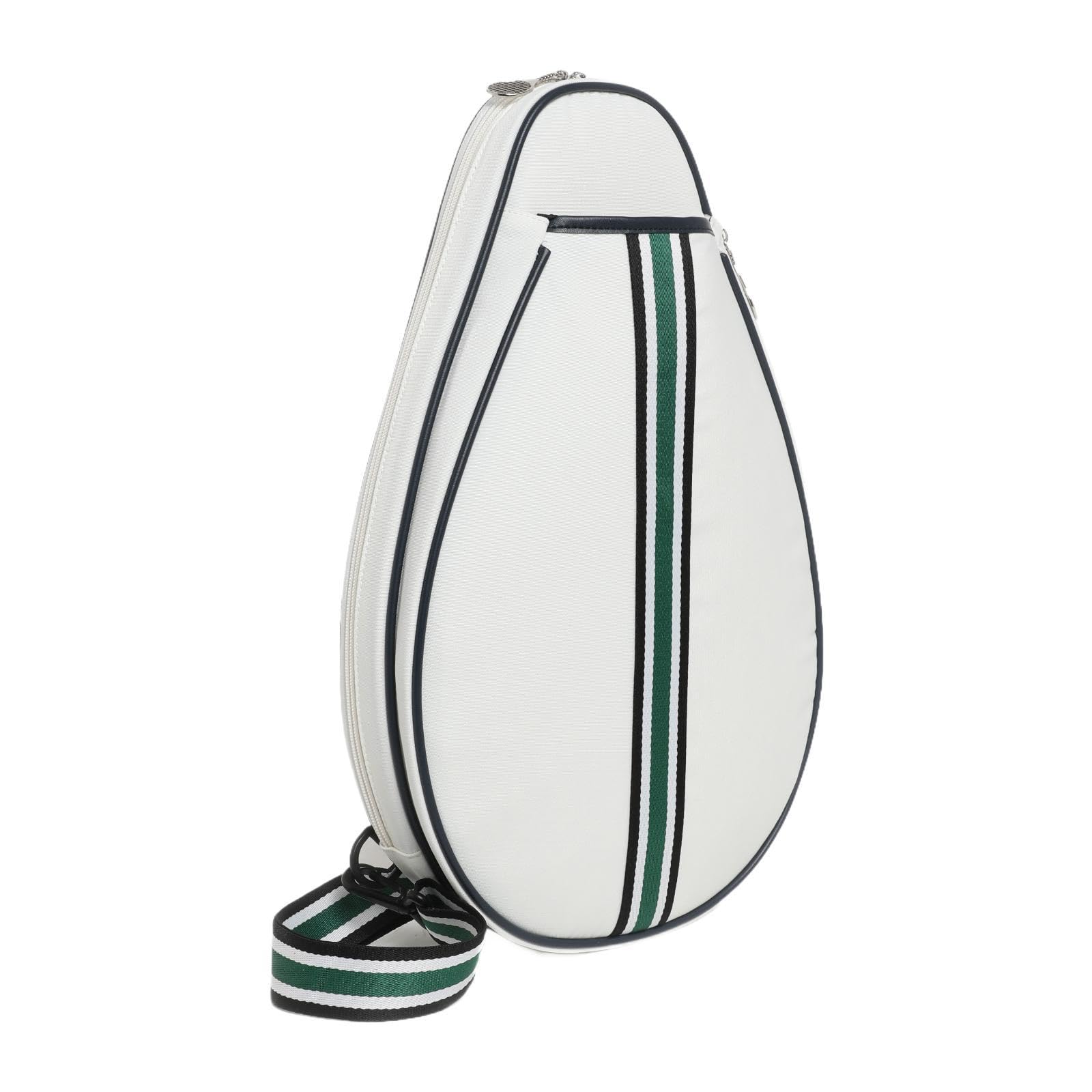 NIVAA Badminton Racket Bag Protector Racket Sling Bag for Practice Training Adults White-picture-17