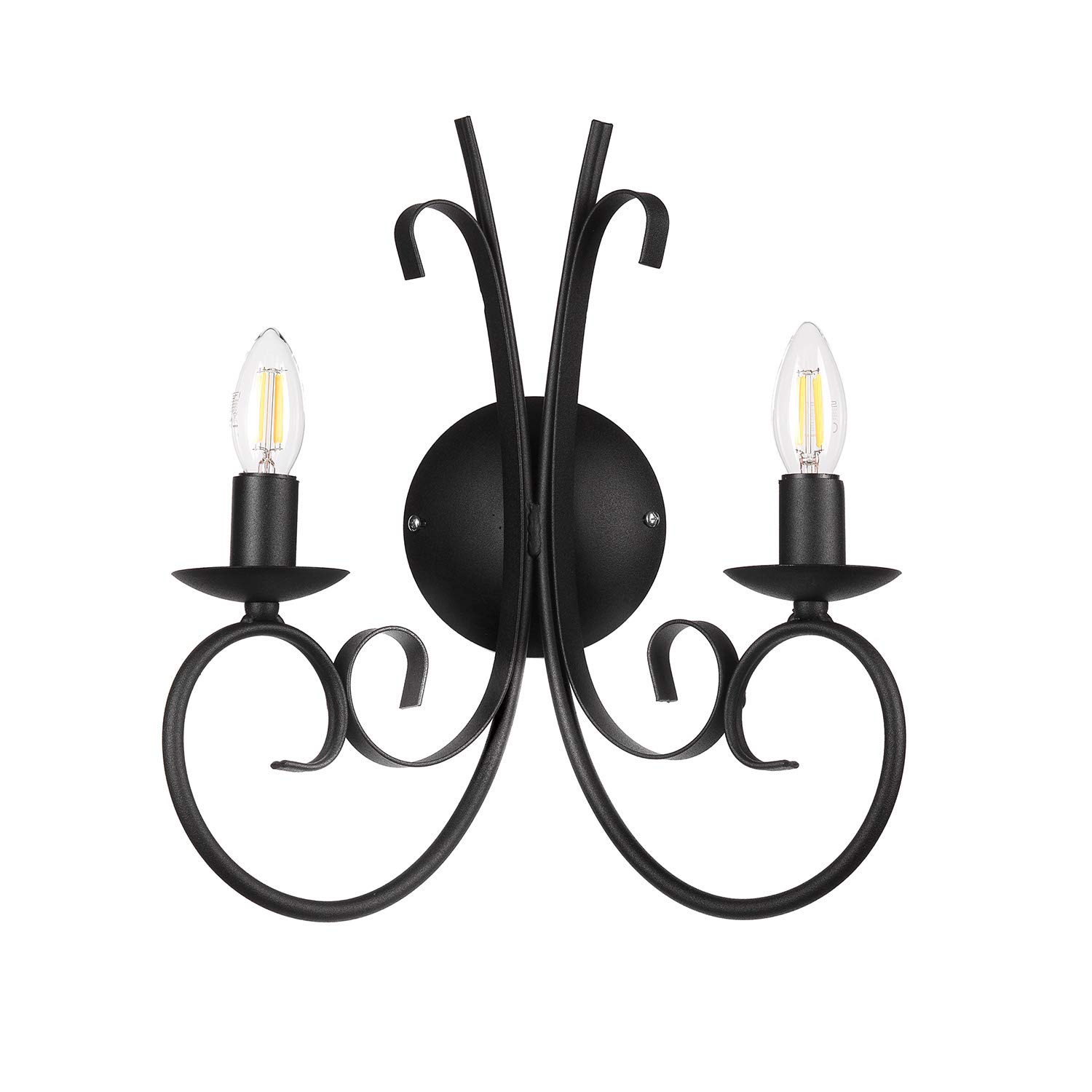 Onli Negro 4885/Ap2n Aplique Pompei 2 Luces Col.,