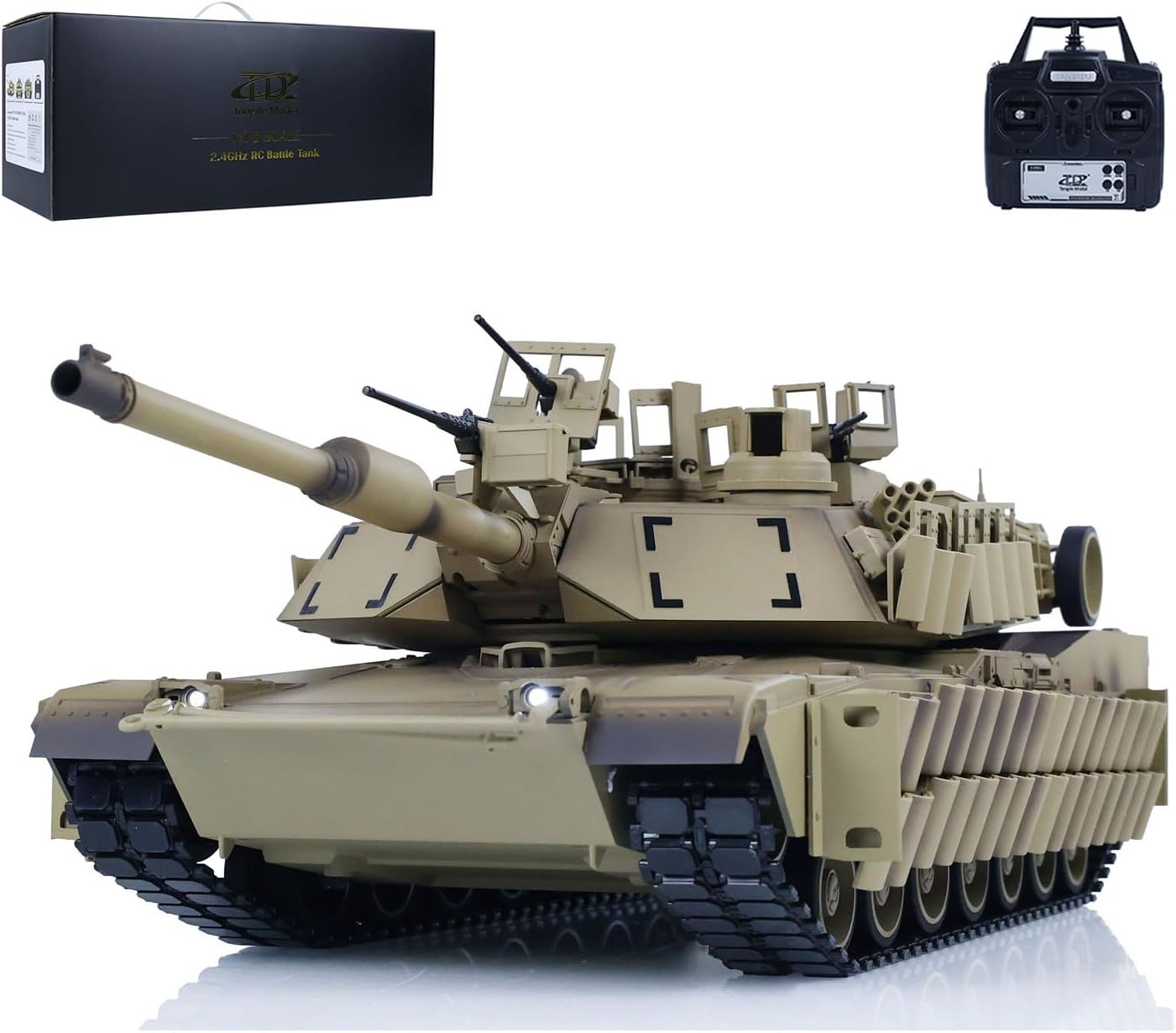 TOUCAN RC HOBBY US in Stock Tongde 1/16 Abrams M1A2 RC Infrared & BB Battle Tank SEP TUSK II 320° Model