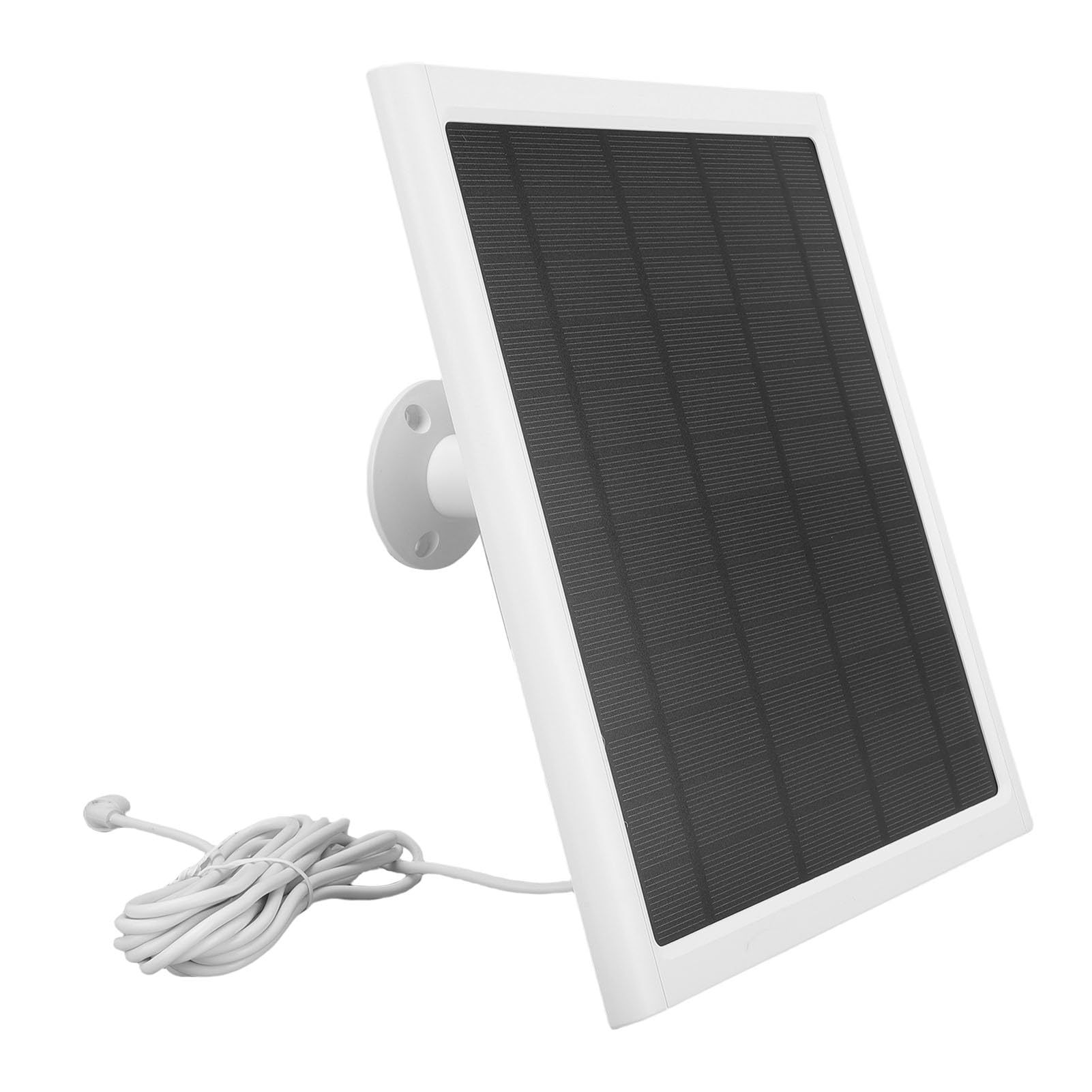 Bewinner 15-W-Solarpanel für -Solarladegerät, IP66 Wasserdicht, 360° Verstellbar, 9,8 Fuß Langes Kabel, Akkuladegerät für Überwachungskameras Im Freien – 2er-Pack (2 Stücke)