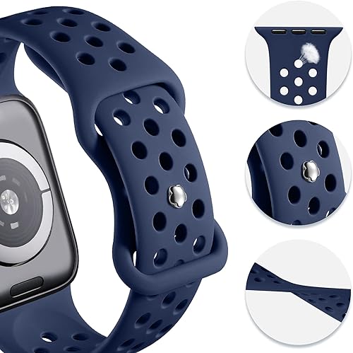 Miniatura 3 de Getino Compatible con Apple Watch Band de 1.575 in 1.496 in 1.614 in 1.732 in 1.772 in 1.929 in 1.654 in para mujeres y hombres, iWatch SE Ultra
