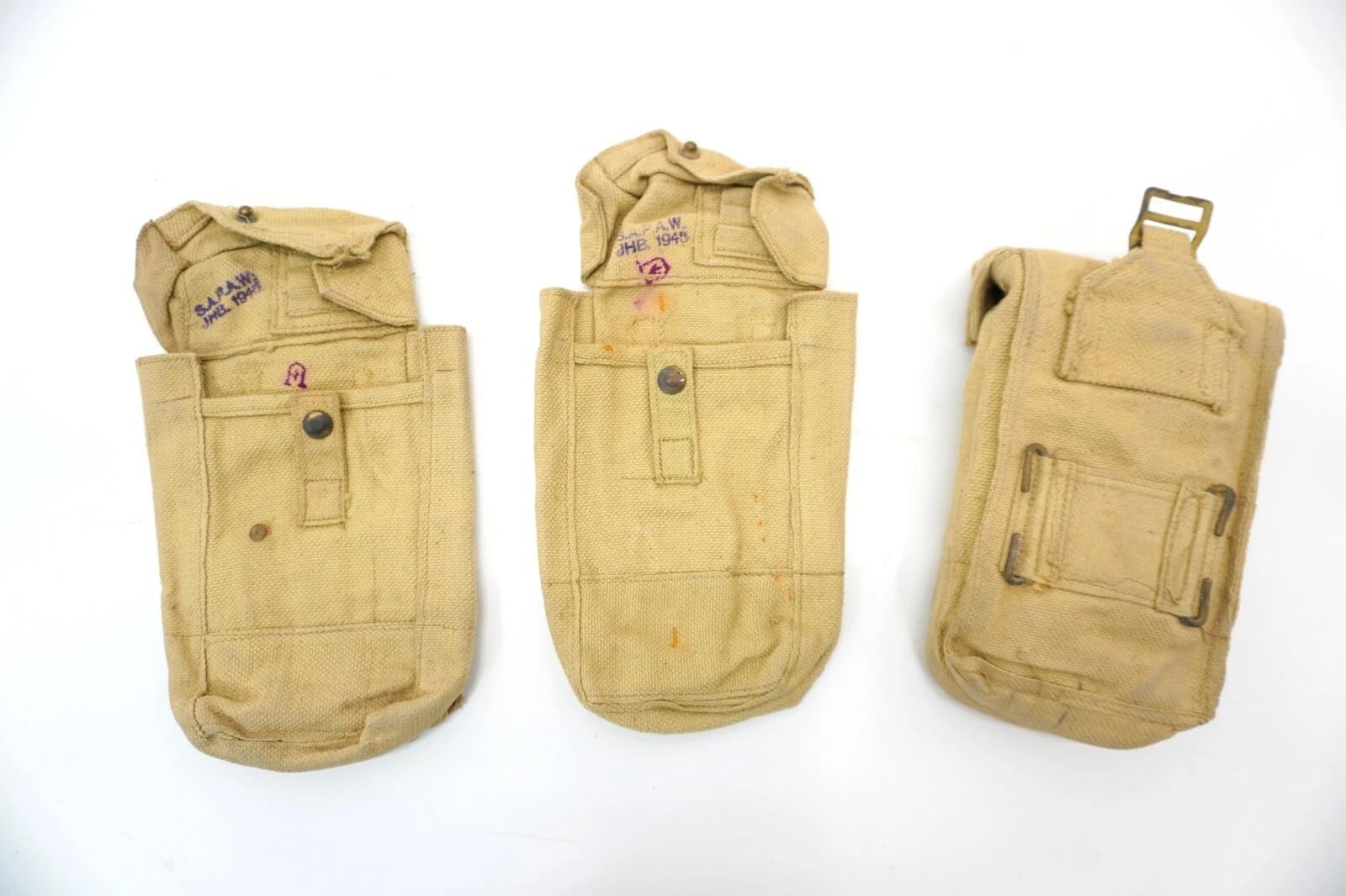 British WW2 1944–45 Dated Bren Gun Ammo Pouch | Original Army Military Ammunition Webbing Pouch | WWII Collectable