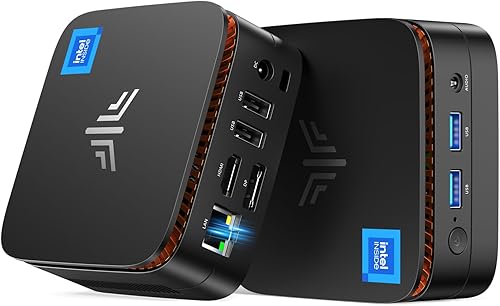 KAMRUI Essenx E1 Mini PC, Mini computadoras Alder Lake N97(hasta 3.60 GHz), Mini computadora de escritorio, 16 GB DDR4 512 GB M.2 SSD, soporte para