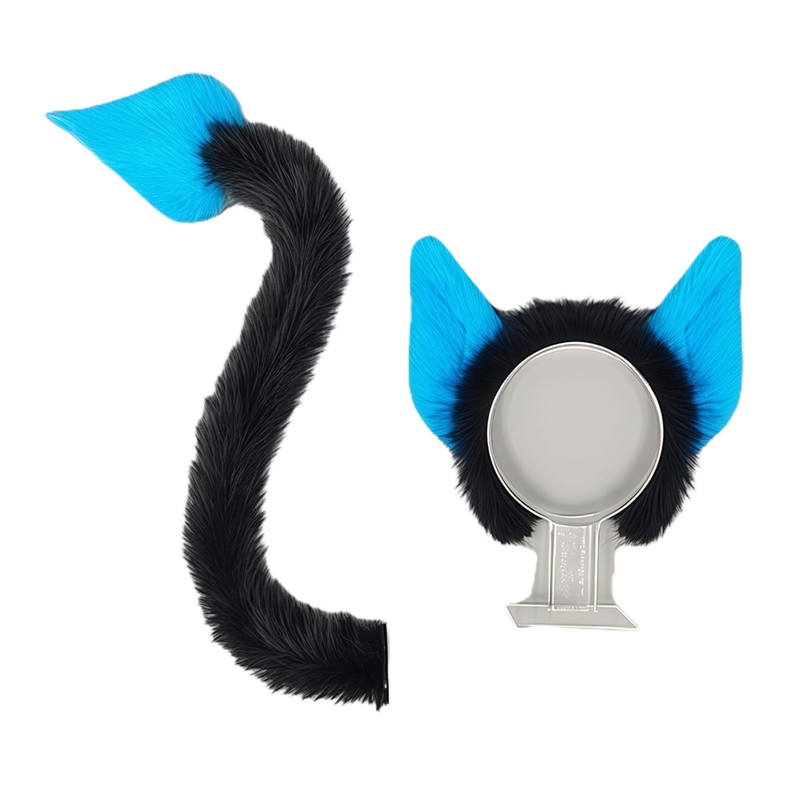 yanwuwa Devil Horn Headbands with Tail Set 2Pcs for Halloween Cosplay Carnivals Parties Devil Tail Costume