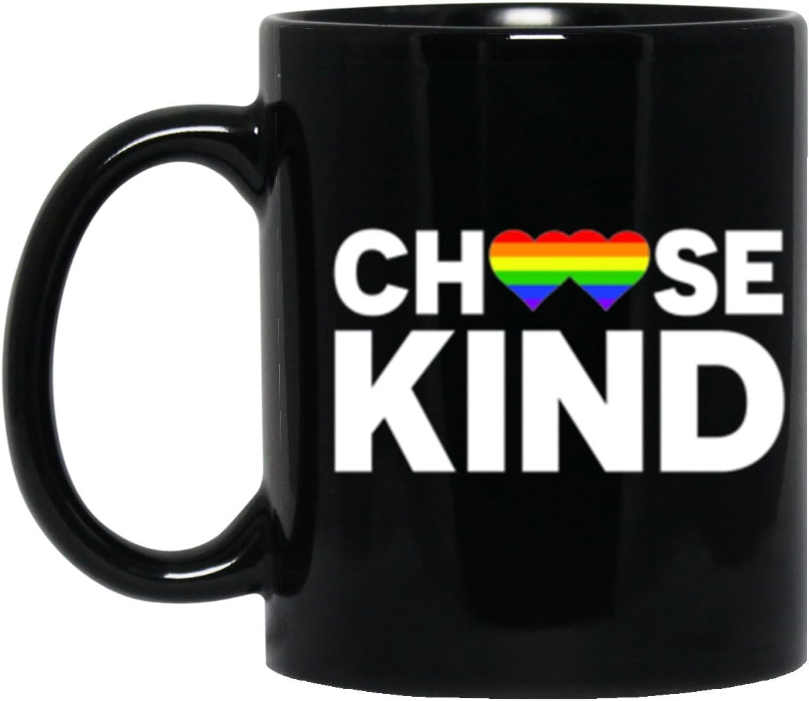 Best Mug For LGBT Rainbow Mug Choose Kind Coffee Mug