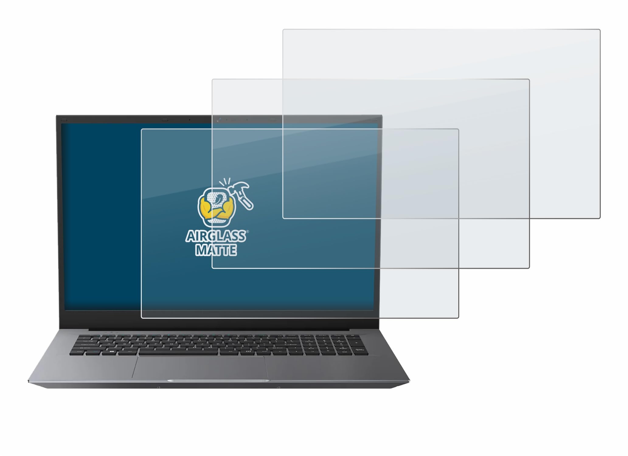 brotect 3 Pezzi Pellicola Vetro per Blackview Acebook 10 18.5" | Opaca Protezione Schermo Made in Germany, Anti-Riflesso Durezza 9H Anti-Graffio