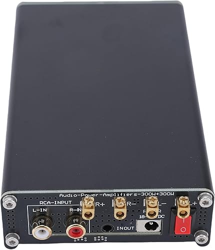 Miniatura 7 de Amplificador de potencia de alta fidelidad, amplificador de potencia de 300 W x 2 amplificador de alta fidelidad clase D, mini amplificador estéreo