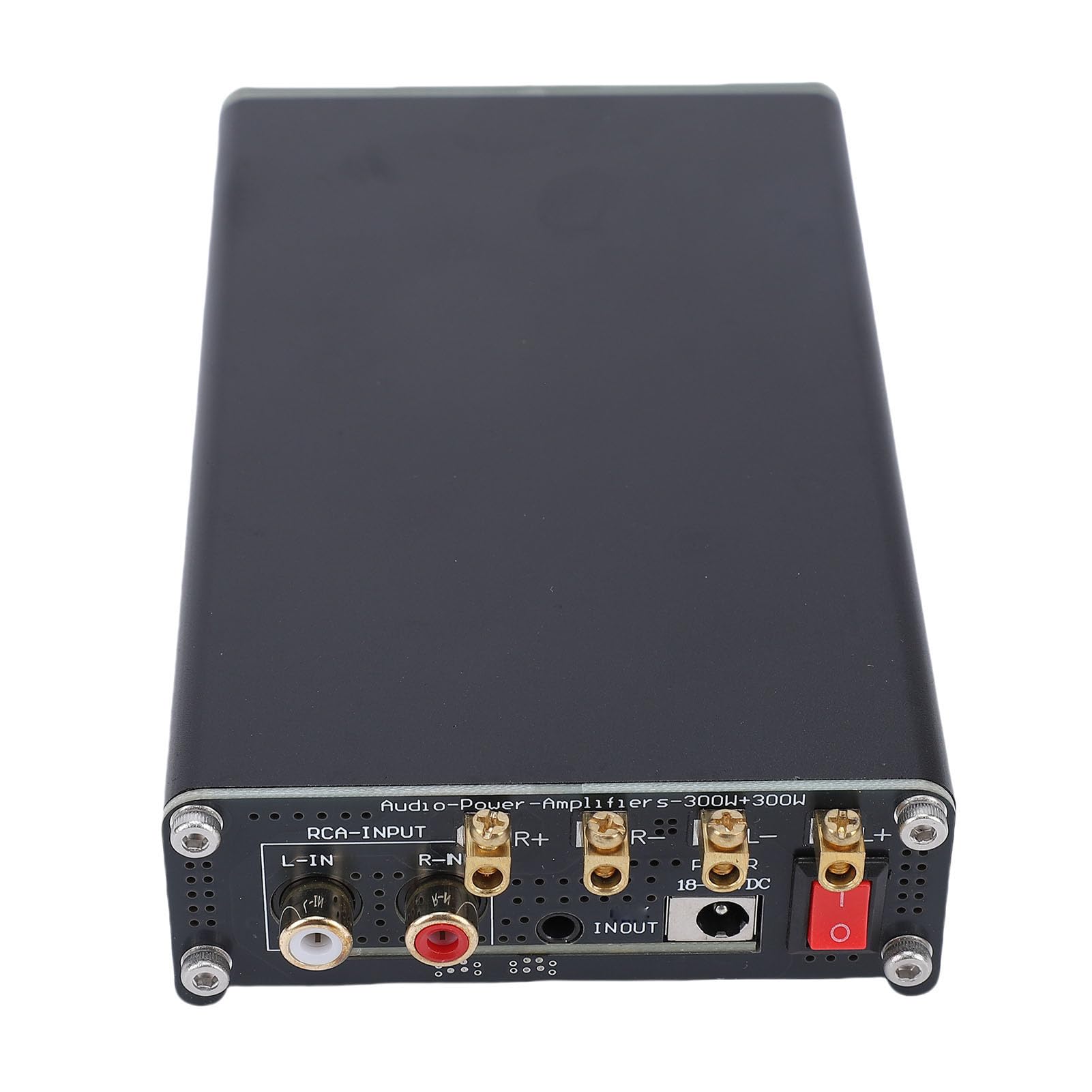 Generic Amplificador de Potencia de Retroalimentación Integrado Avanzado HiFi Clase D 300Wx2 para de Sonido Doméstico con Altavoz, Material de Aleación de Aluminio