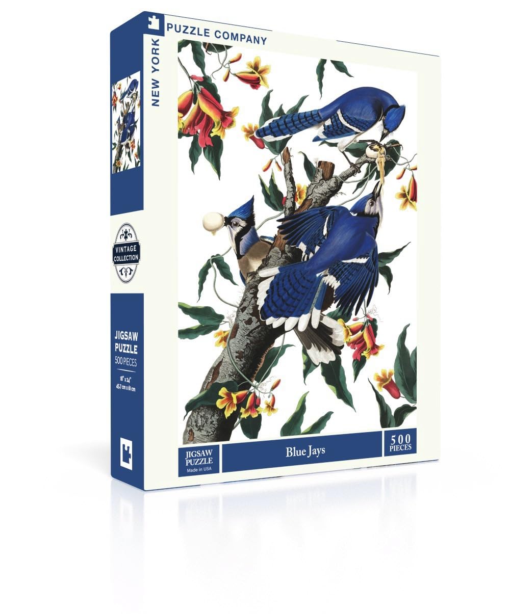 Amazon.co.jp: New York Puzzle Company - ビンテージイメージ ブルー