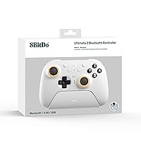 Vista 5 de 8BitDo Ultimate 2 Bluetooth Controller for Switch/Switch 2 & Windows PC, Switch Pro Controller with TMR Joysticks, Switchable Hall Effect/Tactile