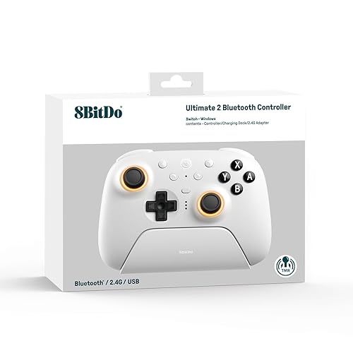Miniatura 5 de 8BitDo Ultimate 2 Bluetooth Controller for Switch/Switch 2 & Windows PC, Switch Pro Controller with TMR Joysticks, Switchable Hall Effect/Tactile