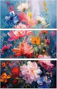 Peacoblue Rub On Transfers For Crafts 3Pcs Purple Lavender Flowers