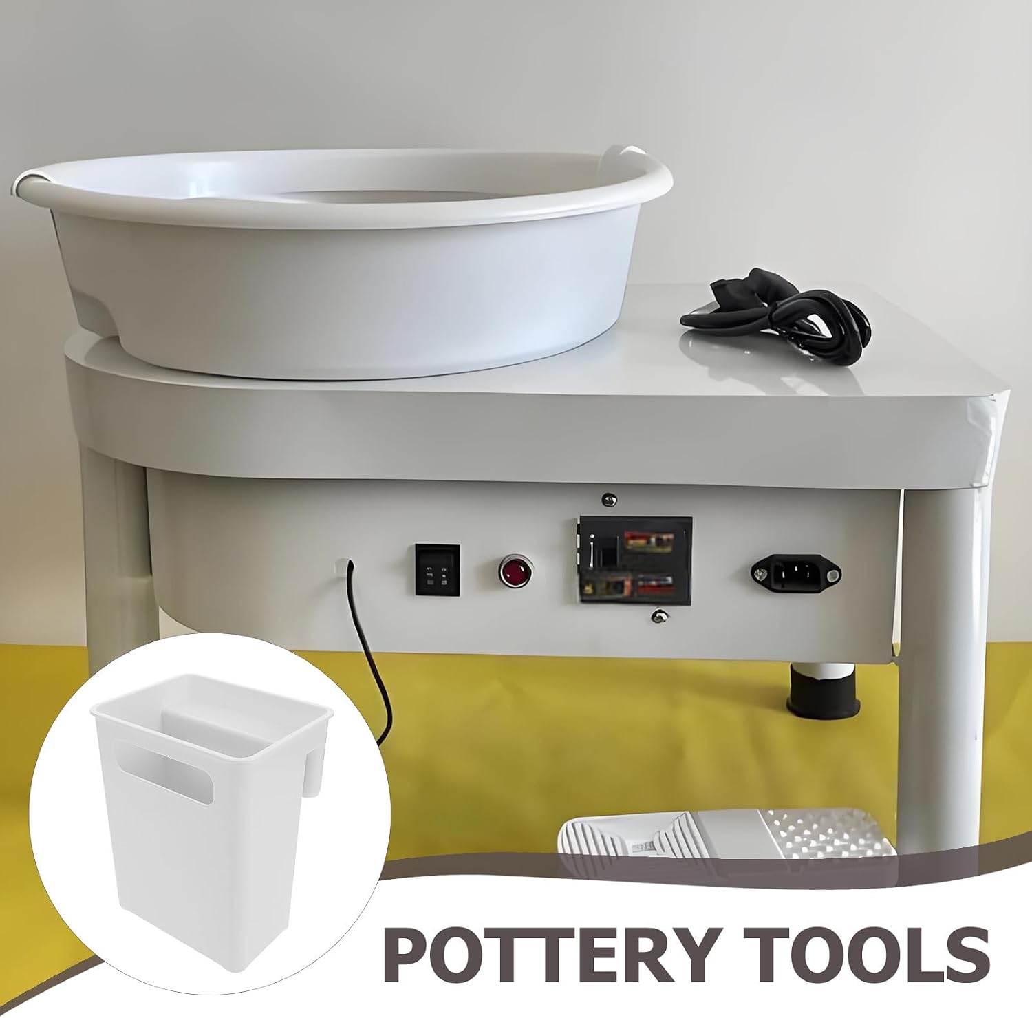 Pottery Wheel Hanging Box for Sculptors and Instructors, ABS