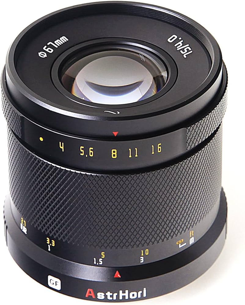 Amazon.co.jp: AstrHori 75mm F4.0 単焦点 GFXマウント ブラック 岩石 Amazon.co.jp: AstrHori 75mm F4.0 単焦点 GFXマウント ブラック 岩石
