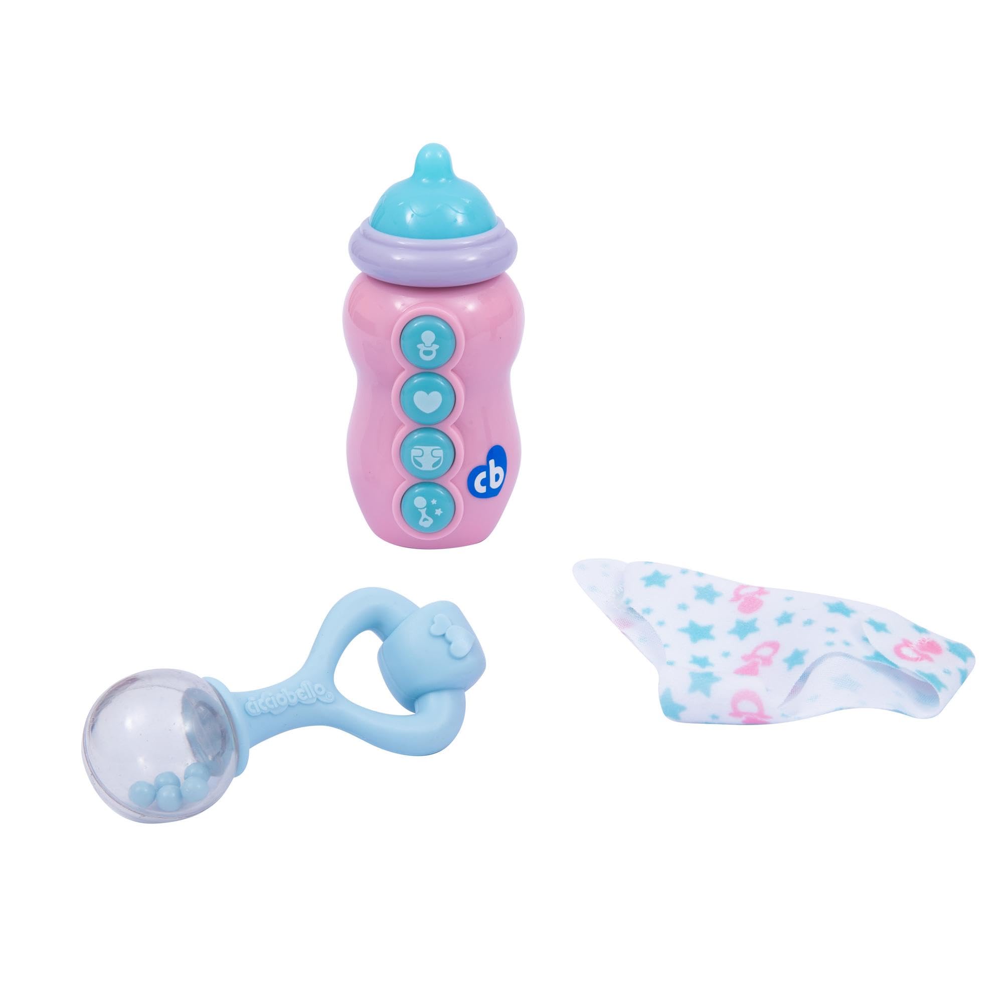 Cicciobello - Babyphone Der weiche 30 cm mit Monitor, um zu verstehen, was Sie brauchen, für Kinder ab 2 Jahren, Ccbd0000, Giochi Preziosi