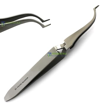 Dental Buccal Tube Tweezer Orthodontic Slim Tip Bracket Holder Direct Bonding Reverse Action