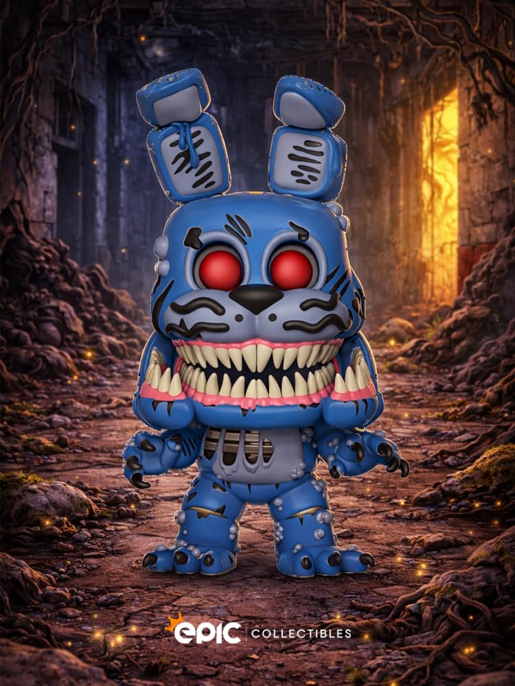 Funko Pop! FNAF: Five Nights at Freddy's – Twisted Bonnie Vinyl Figure | Articoli da collezione in bundle con protezione per scatola