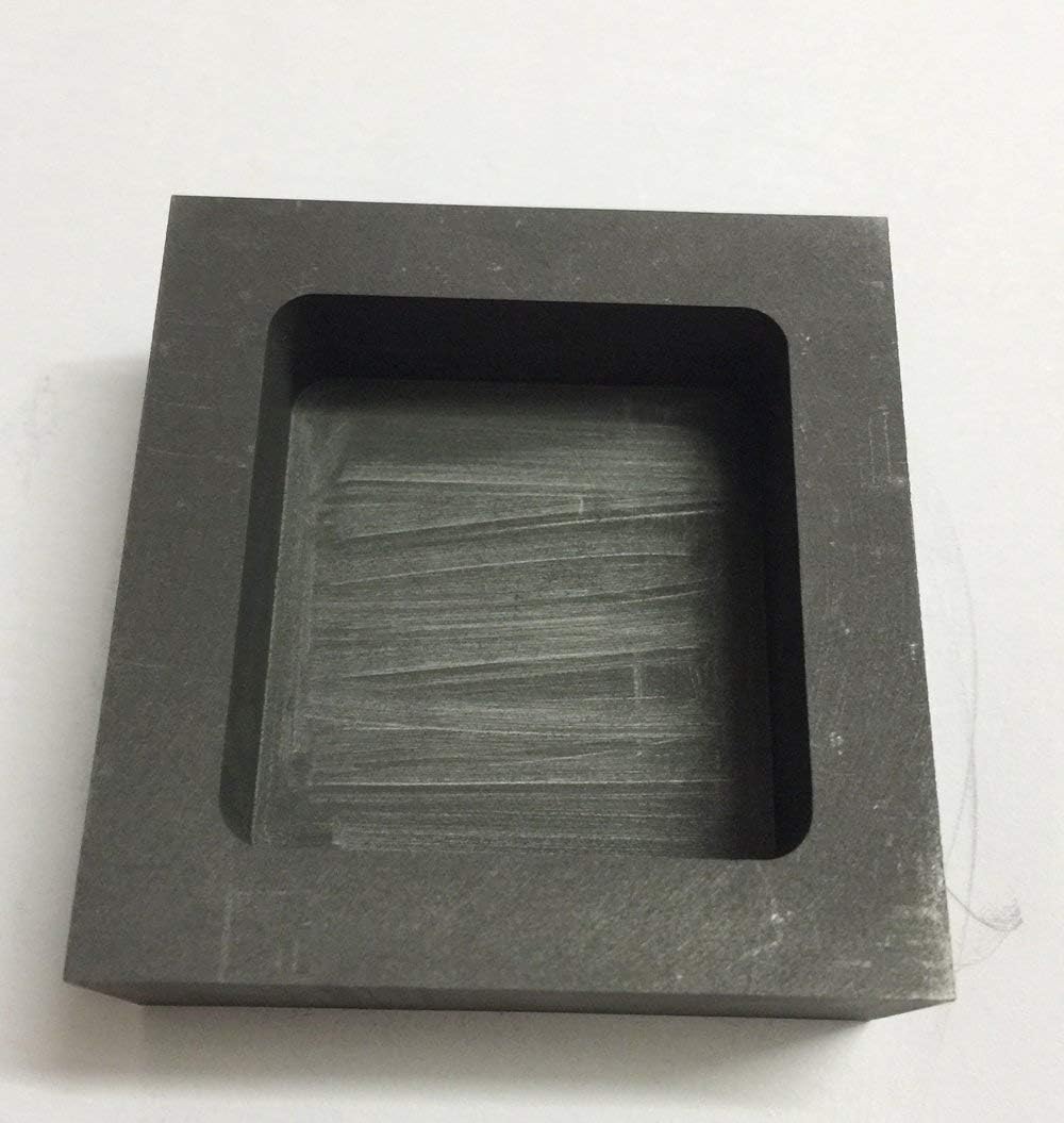 OTOOLWORLD Gold Silver Graphite Ingot Mold Mould Crucible for Melting Casting Refining (500g)