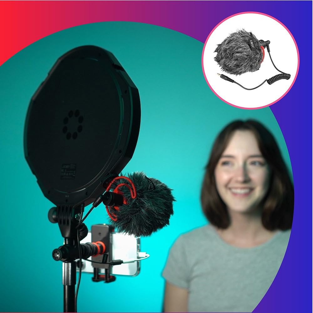 JOBY Beamo Studio Creator Kit, Soft Key Light per Video con Telecomando, Luce da Sfondo con 12 Colori, Microfono Mobile Wavo, Braccio Flessibile GorillaPod, Supporto per Telefono, Luce da Studio USB