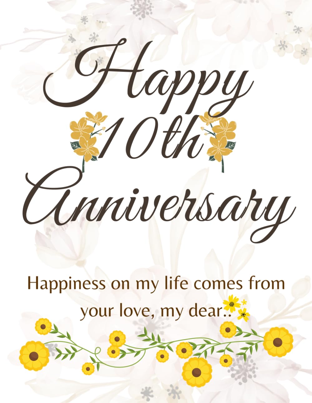 Amazon | Happy 10th Anniversary: Happy Tenth Wedding Anniversary