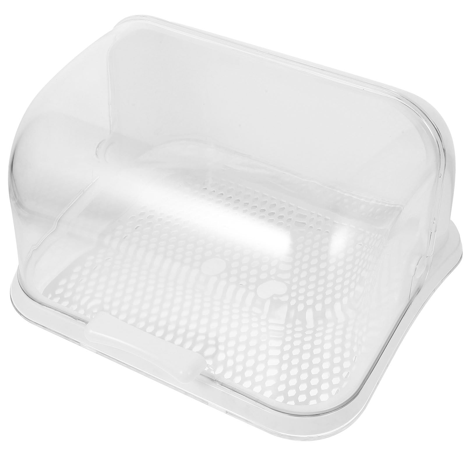 Boîte de Séchage pour Biberons 1 Pièce PP Blanc, Couvercle Anti-poussière | Rangement pour Tasses et Fruits, Usage Stockage, Boîte de Vaisselle pour Garçon et Filles, Format Pratique