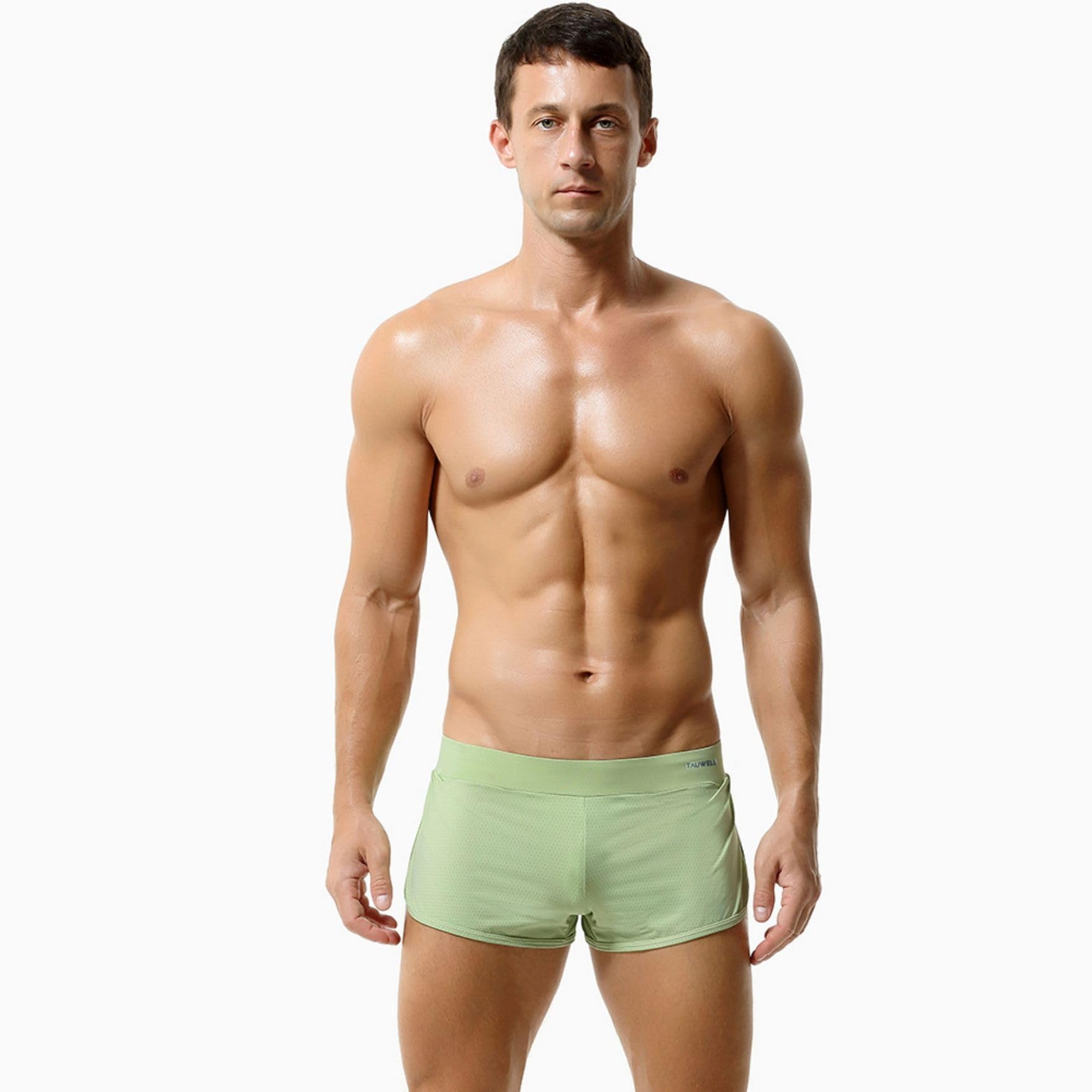 Pantalones cortos de playa para hombre, transpirables, de secado rápido y forro de malla, con correa interior, 5 unidades