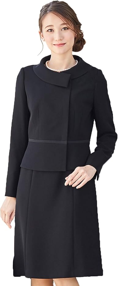 Amazon Co Jp Soriteal White Label ブラックフォーマル アンサンブル ロールカラージャケット ワンピース 2点セット レディース 7号 15号 服 ファッション小物 Amazon Co Jp Soriteal White Label ブラックフォーマル アンサンブル ロールカラージャケット ワンピース 2点セット レディース 7号 15号 服 ファッション小物