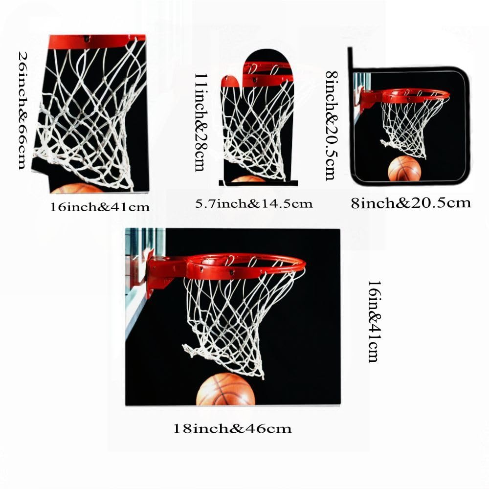 9PCS Professionale Basket Hoop Cucina Decor e Accessori Set