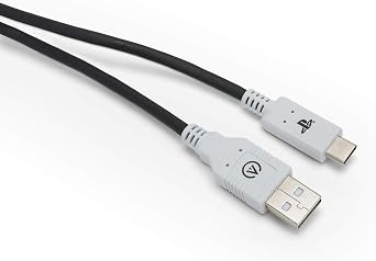 PowerA PlayStation 5 için PowerA USB-C Kablosu, Siyah/Beyaz