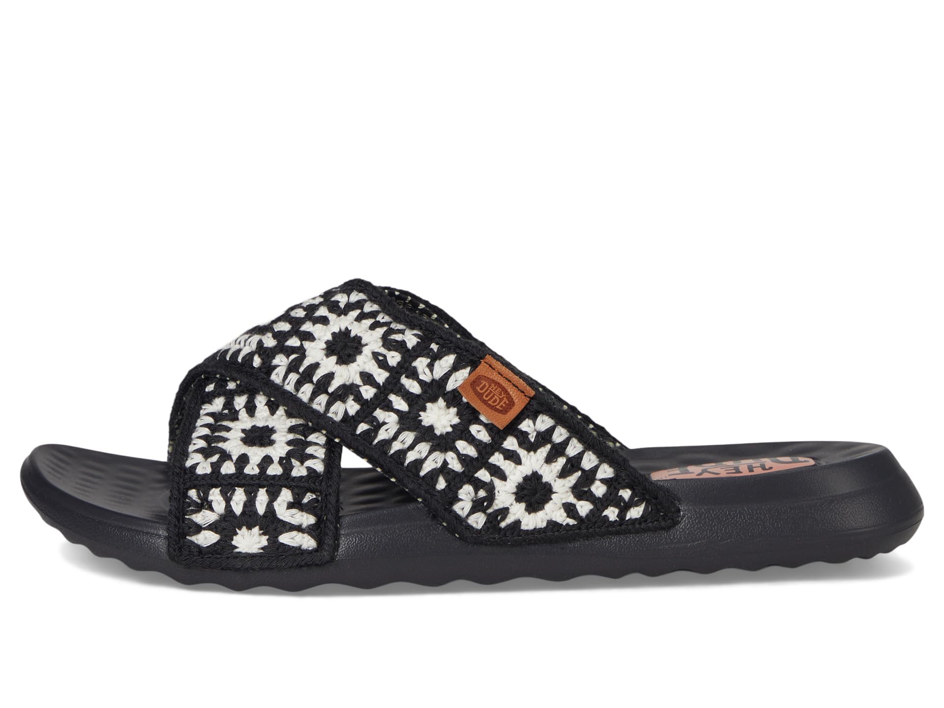 HEYDUDE Christi Slide Cottage Crochet MocassinoDonna