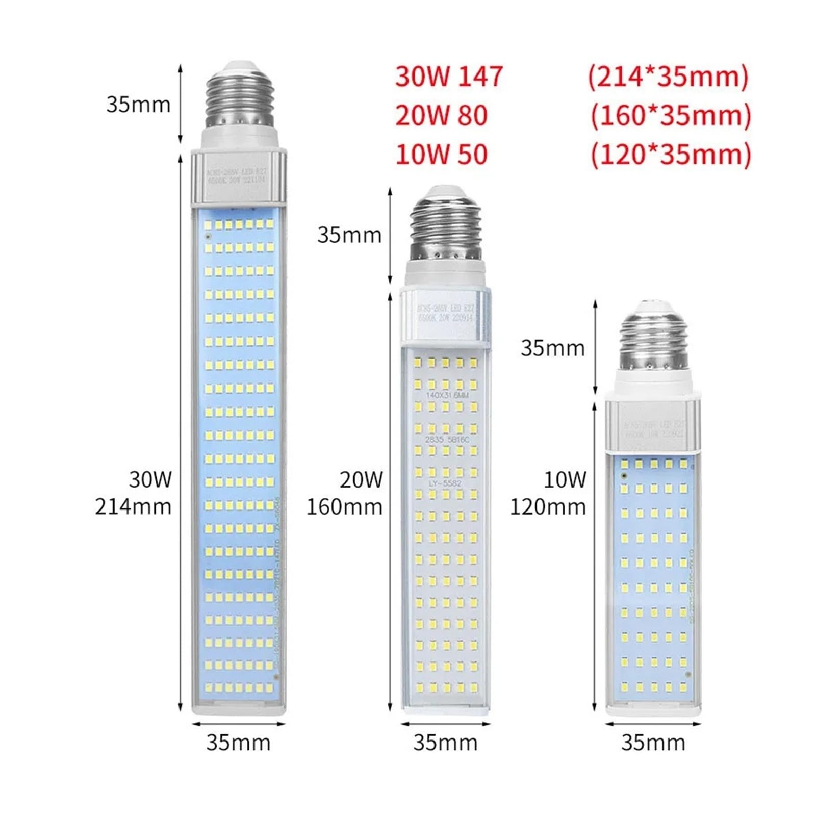 Tokarka, światło robocze LED, narzędzie robocze, oświetlenie CNC, oświetlenie warsztatowe, lampa kukurydza do wyposażenia przemysłowego, 110-220 V (stała podstawa 10 W, US)