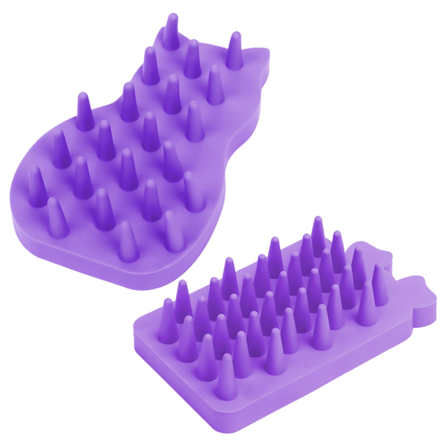 2 Pieces Pet Bath, Pet Cleaning Tools, Silicone Bath Brush, Pet Brushes, Pet Reserves.