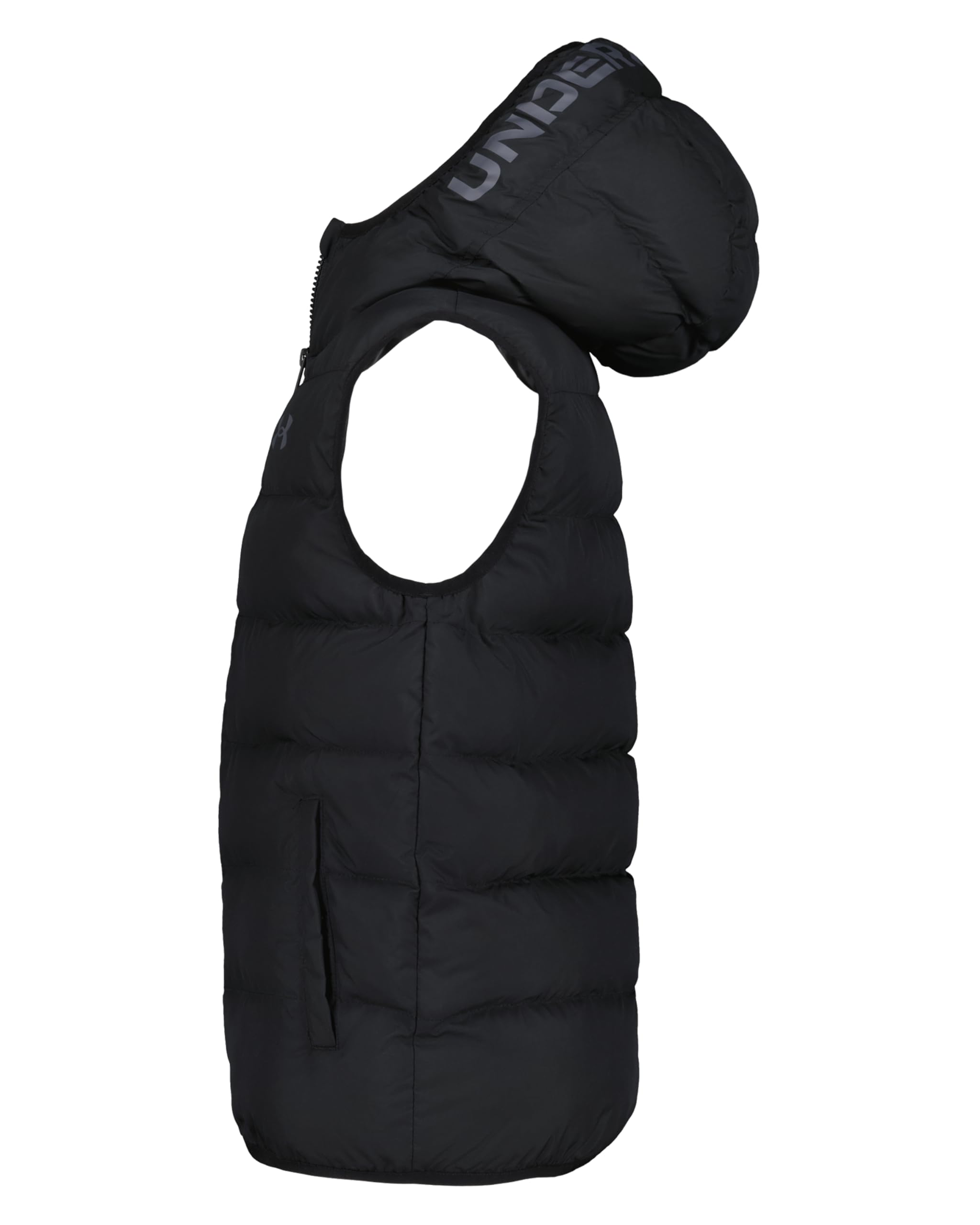 Under Armour Jungen Pronto Colourblock Puffer Weste mit UA Storm – wasserabweisender, gefütterter Bodywarmer mit Kapuze, durchgehender Reißverschluss