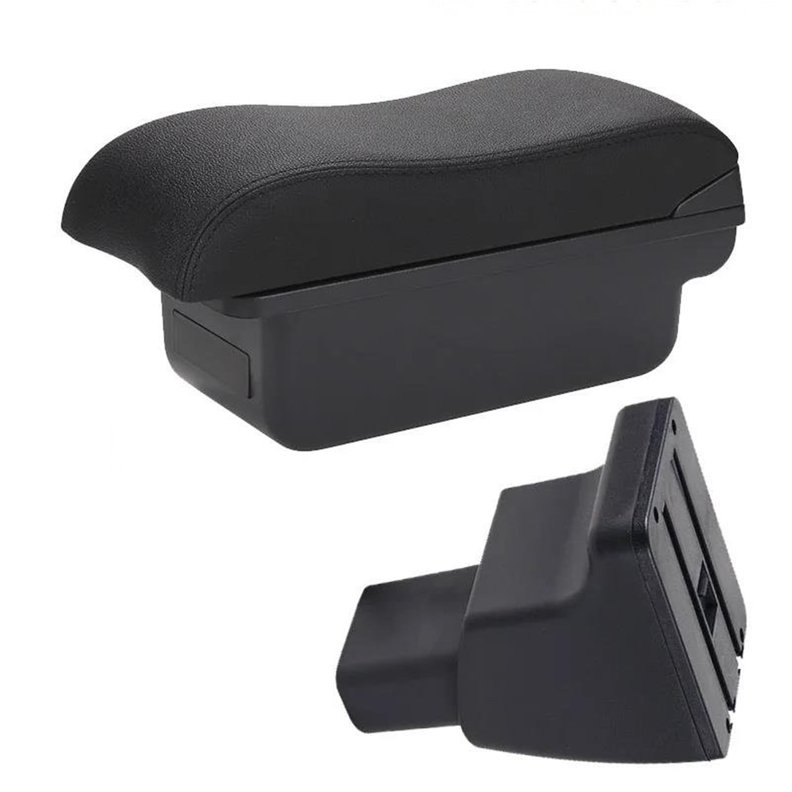 Hjkdsz Type B For Hyundai I10 Car Armrest Storage Box Curved Surface Center Console Organizer Double Layer Accessories(Type B)