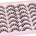 Newcally Eyelashes False Lashes Wispy Spikes Eyelashes Mink Natural Look 3D Volume Fake Eye Lashes Pack Cat Eye Strip Reusable Faux Mink Eyelash 14 Pairs