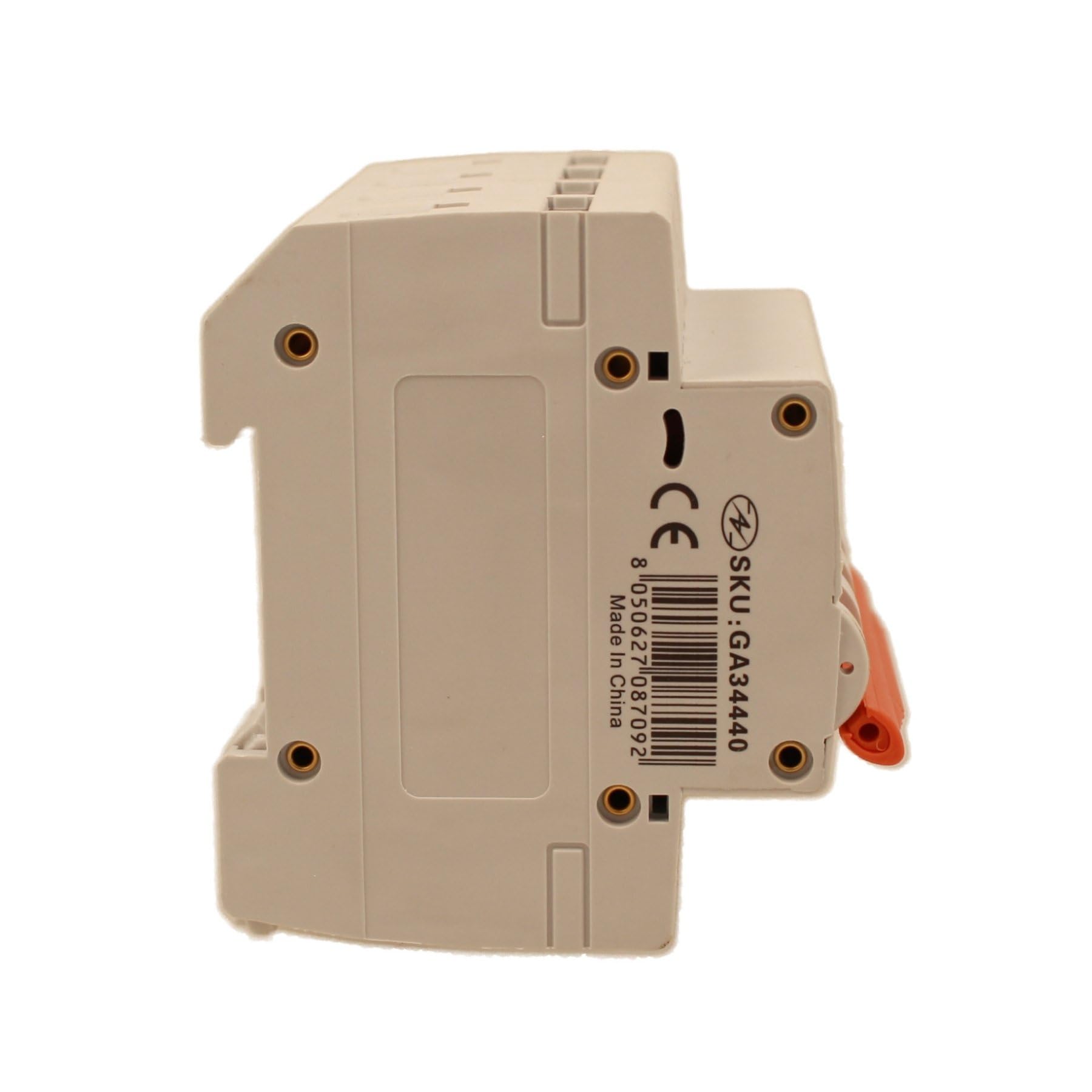 Interrupteur magnétothermique triphasé 4P 40A C40, courbe C 6kA, 4 modules DIN 380 V AC, certifié IEC60898-1, série SB6L