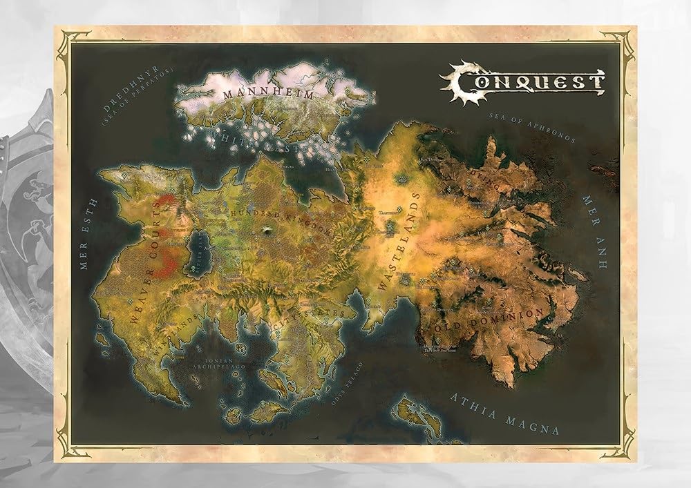 Para Bellum Games Conquest: Cloth Map of Alektria - The First Continent of Eä