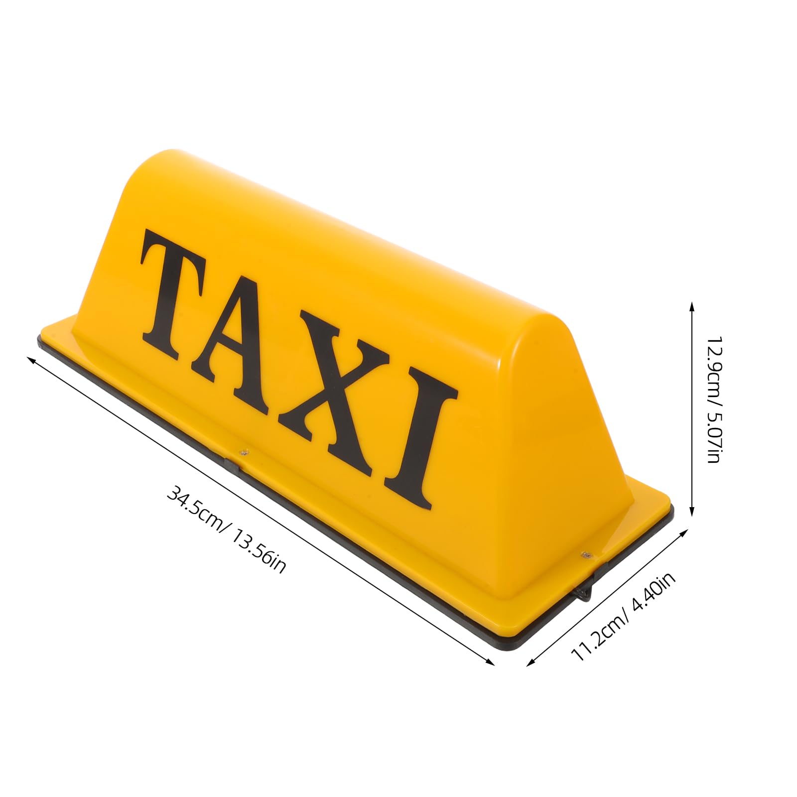 Lampada da Tetto Taxi Magnetica Gialla per Auto con Luce LED Superiore, Segnale Illuminato Compatibile, Installazione Semplice per Guida Notturna Sicura