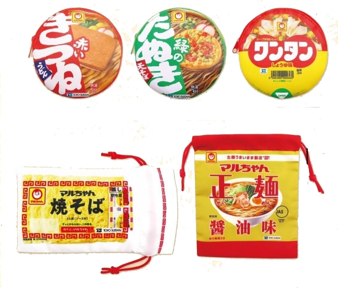 Amazon | マルちゃん巾着&ポーチアソート 全5種セット ガチャ カプセル 