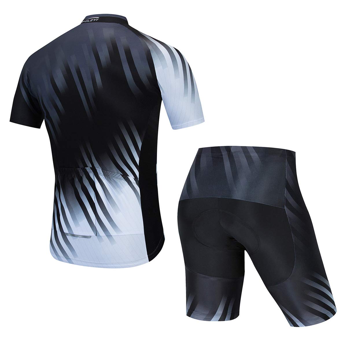 Weimostar Radtrikot-Sets für Männer Fahrradoberteile passen zu einem Fahrrad mit vollem Reißverschluss. Kurzarm-Rennradbekleidung
